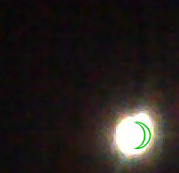 moon with green symbol